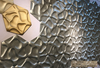 Carrelage en mosaïque 3D intérieure doré écologique